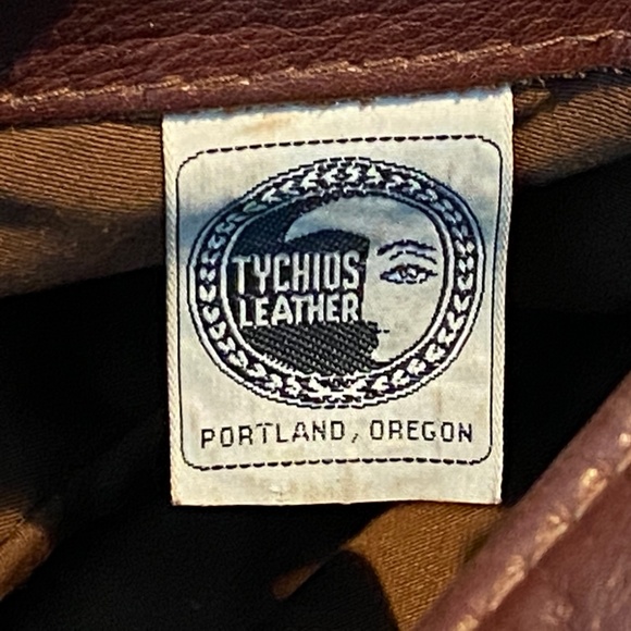 Tychios Leather -  70's Vintage Leather - Matching bag and Hat - Picture 8 of 8